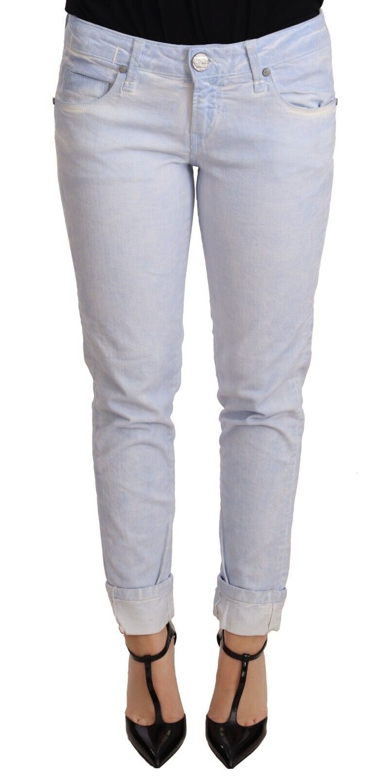 Pair of blue jeans on a mannequin