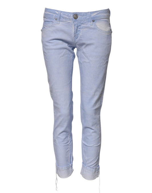 Pair of blue denim jeans