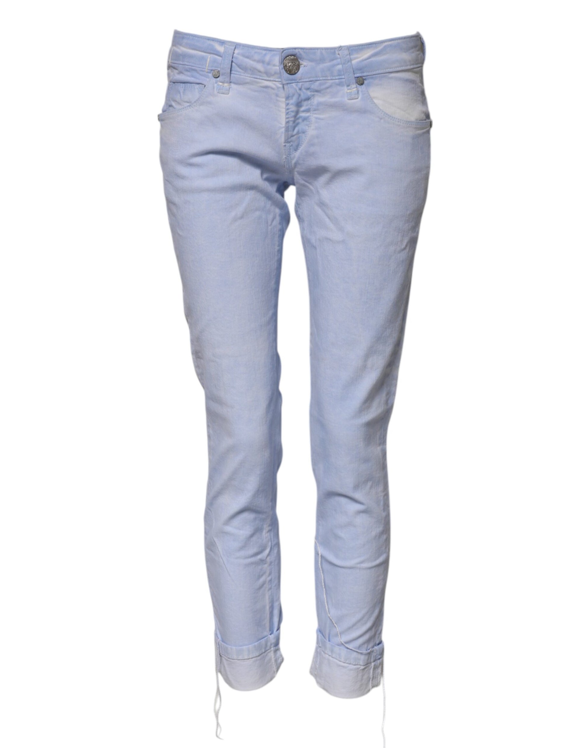 Pair of blue denim jeans