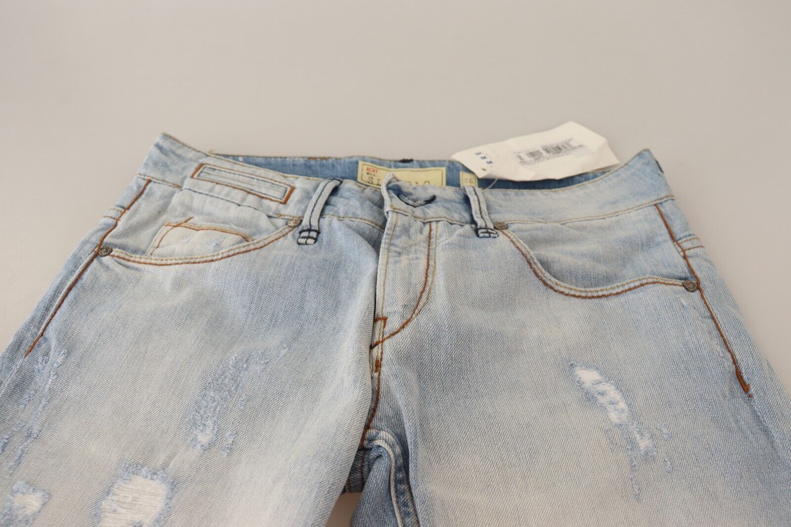Pair of blue denim jeans