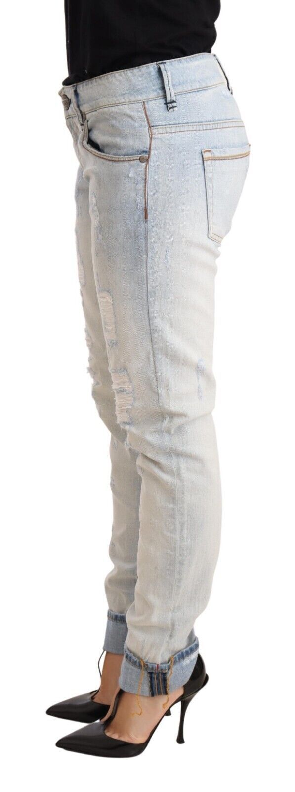 Pair of blue denim jeans