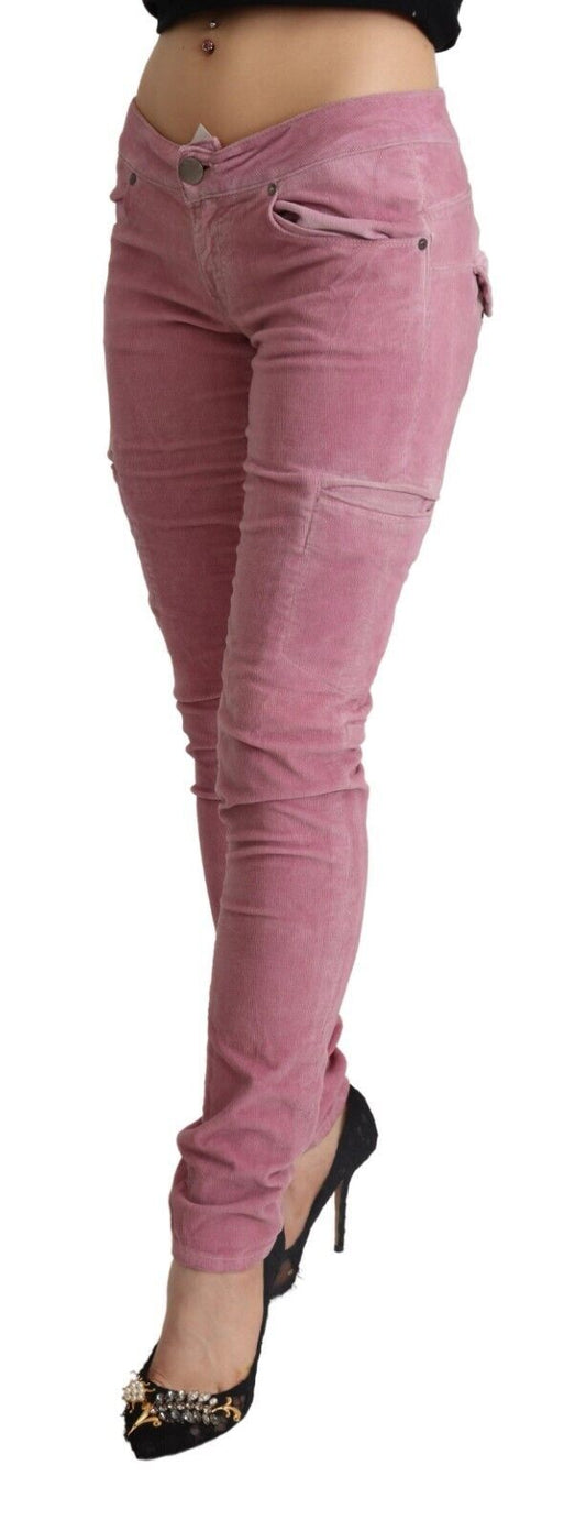 Pair of pink skinny jeans