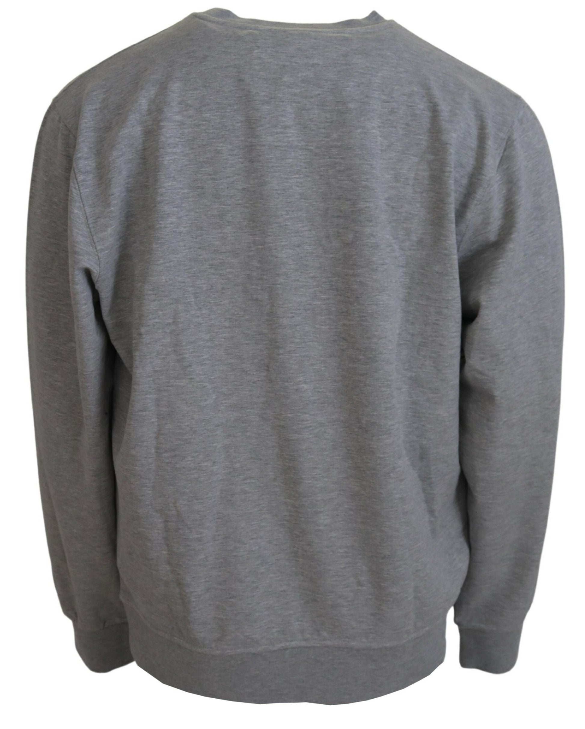 Grey sweatshirt on hanger