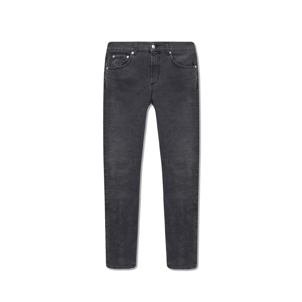 Pair of dark blue denim jeans