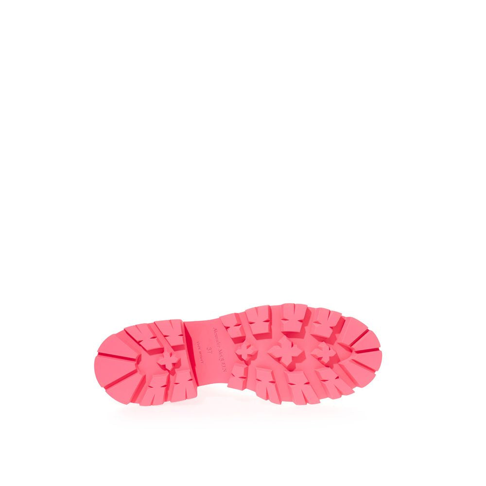 Pink rubber sole of a shoe