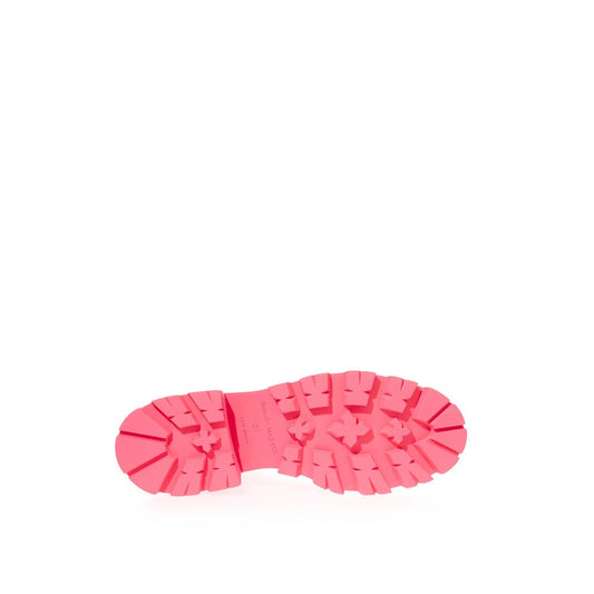 Pink rubber sole of a shoe
