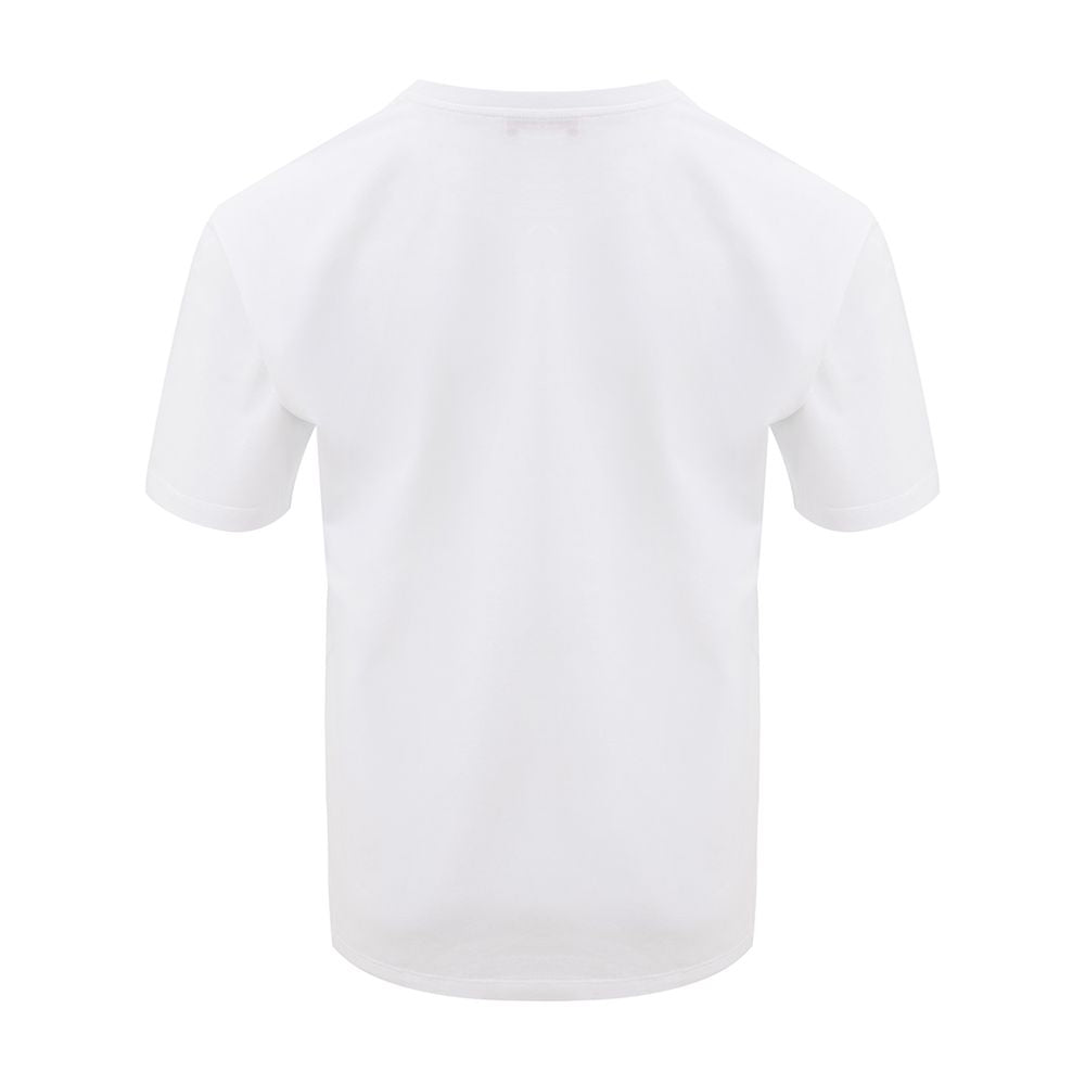 White short sleeve t-shirt on a hanger