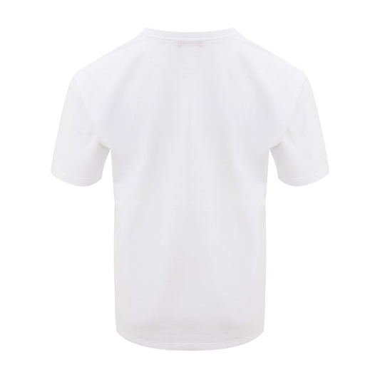 White short sleeve t-shirt on a hanger