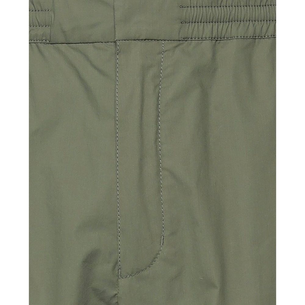Pocket on olive green raincoat