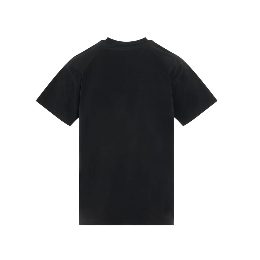 Black t-shirt on a hanger