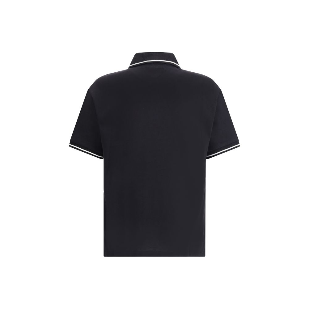 Black polo shirt on a mannequin