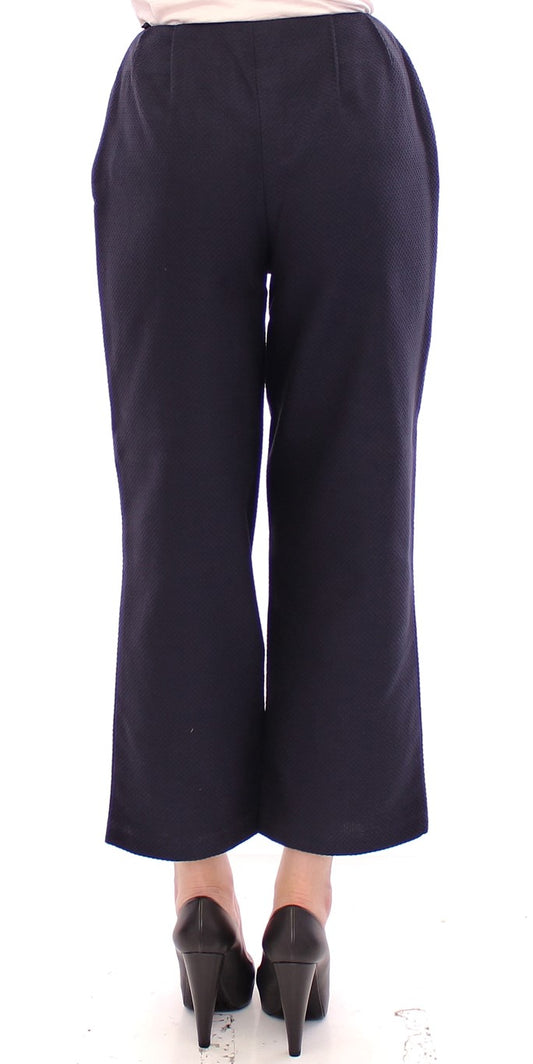 Pair of dark blue flared pants