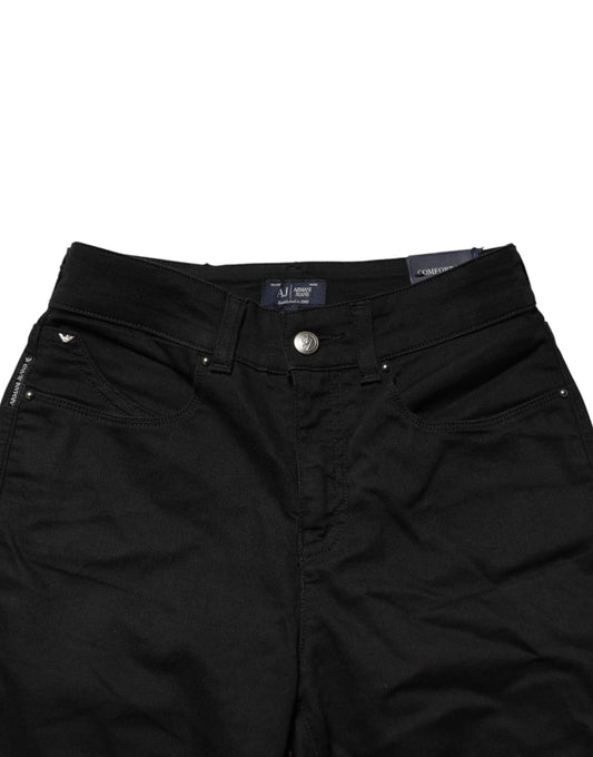 Pair of dark blue denim jeans