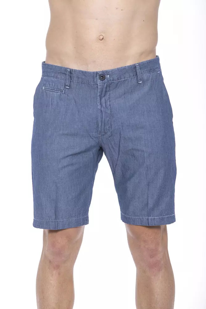 Men's blue denim shorts