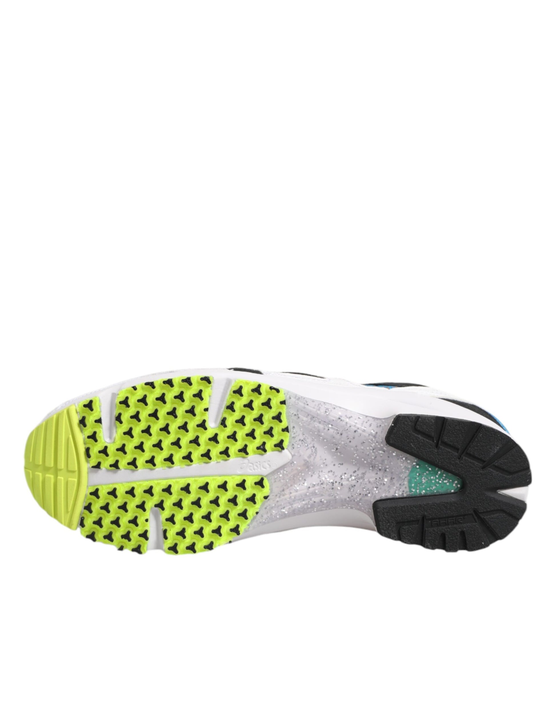 Athletic shoe with yellow sole