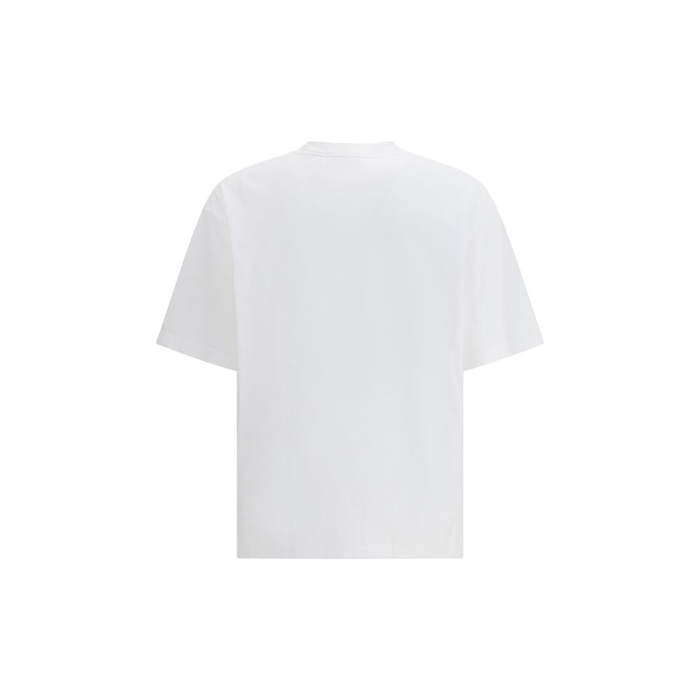 White short sleeve t-shirt on a hanger