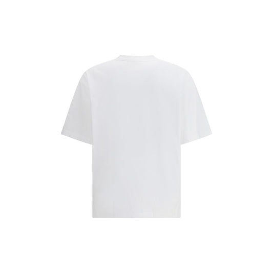 White short sleeve t-shirt on a hanger