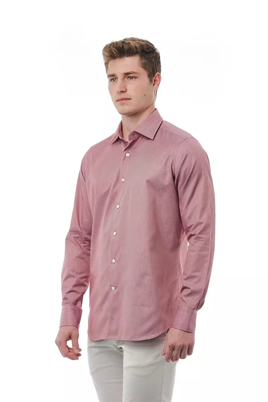 Man wearing pink shirt