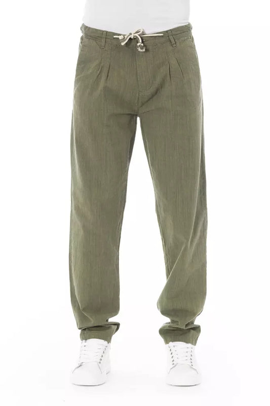 Pair of olive green cargo pants