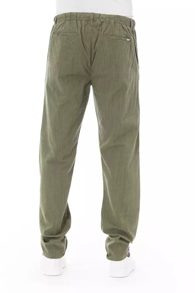 Pair of olive green cargo pants