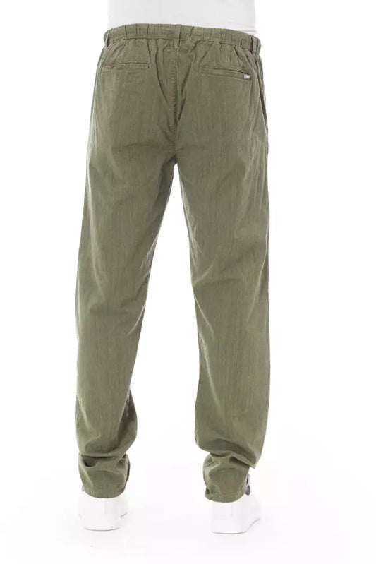 Pair of olive green cargo pants