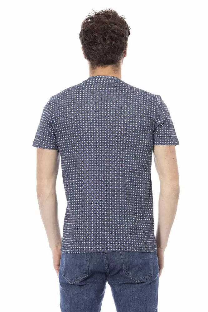Short sleeve polo shirt with small dots on a mannequin torso