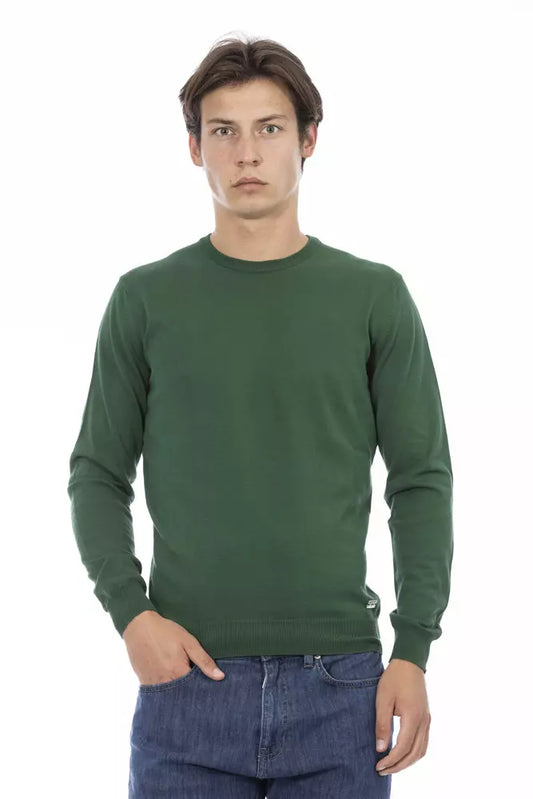 Green long sleeve shirt on mannequin