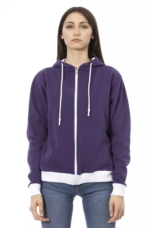 Purple hoodie on a woman