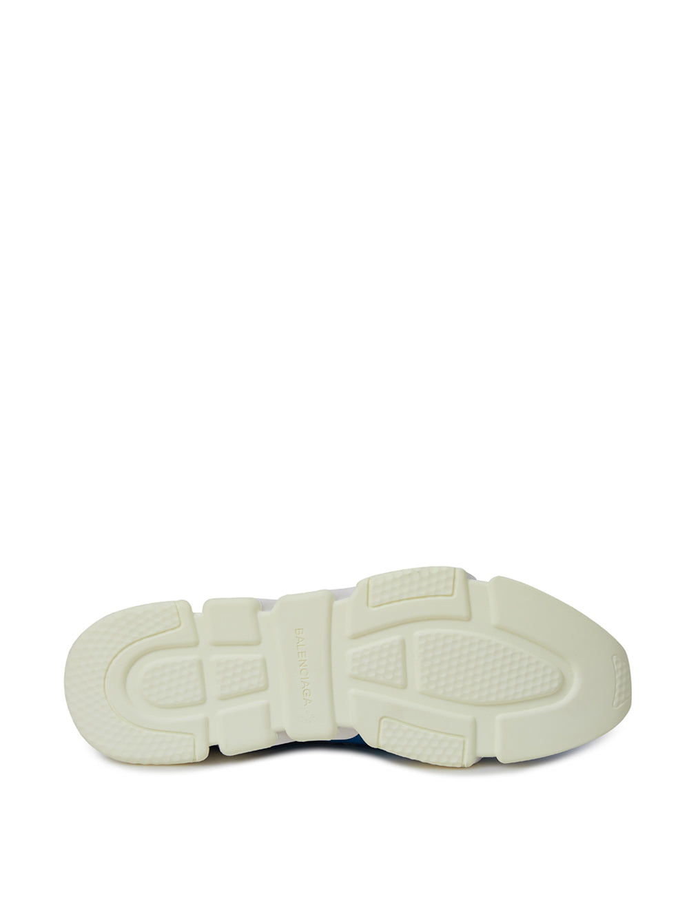 White shoe with black sole and laces