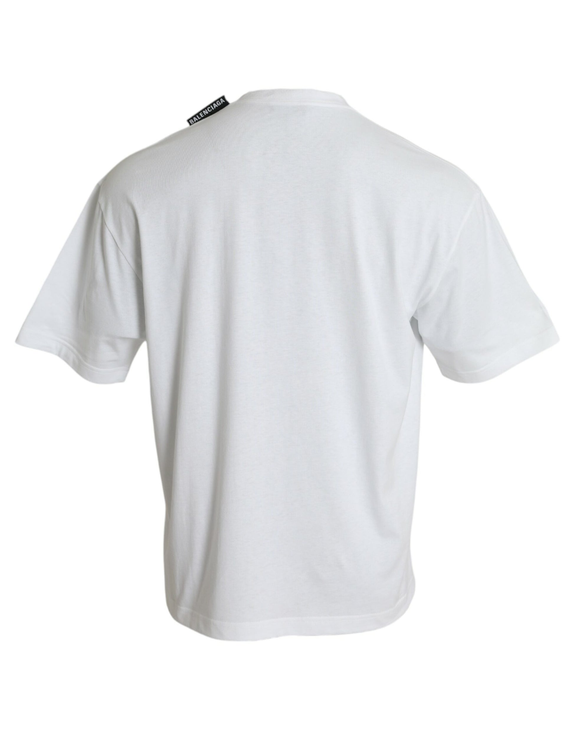 White short sleeve t-shirt on a hanger