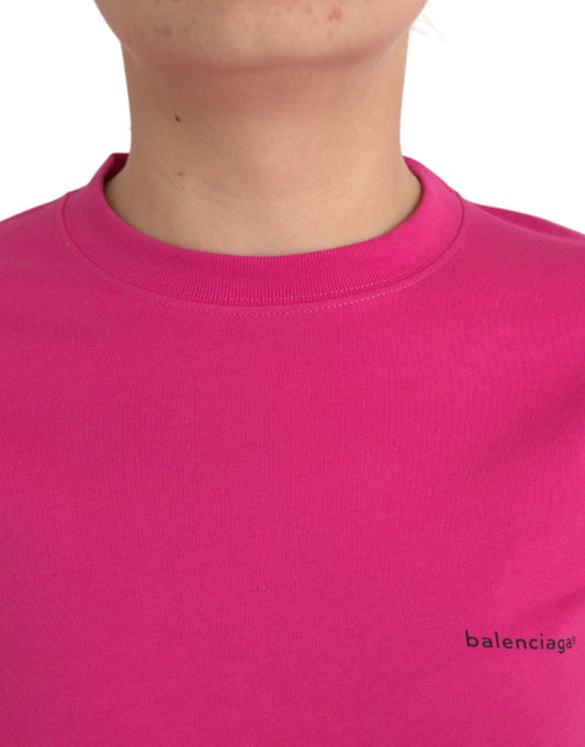 Pink shirt with logo on front