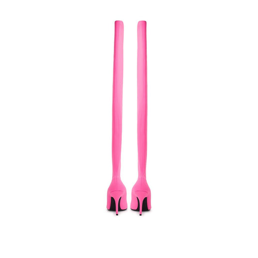 Pair of pink high heel shoe molds