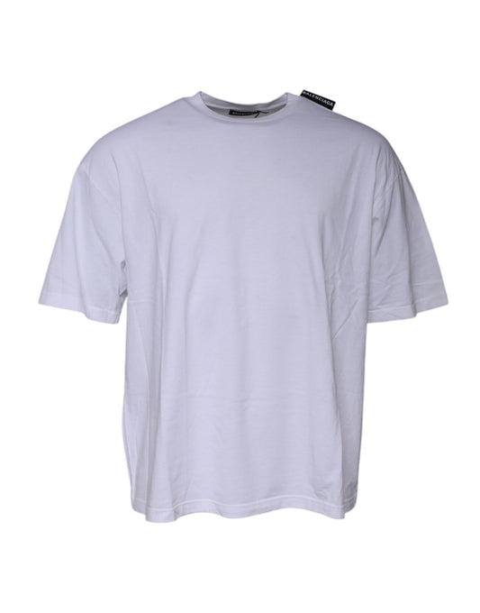 White short sleeved t-shirt on hanger