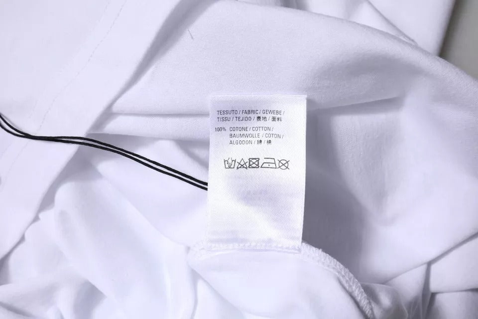 White tag on white fabric