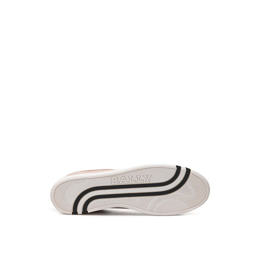 White sneaker with black stripe on side and sole