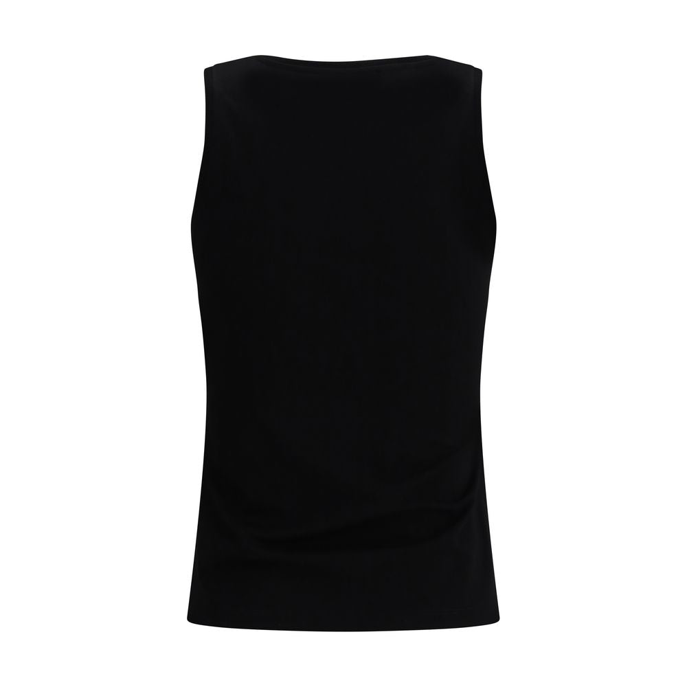Black sleeveless tank top