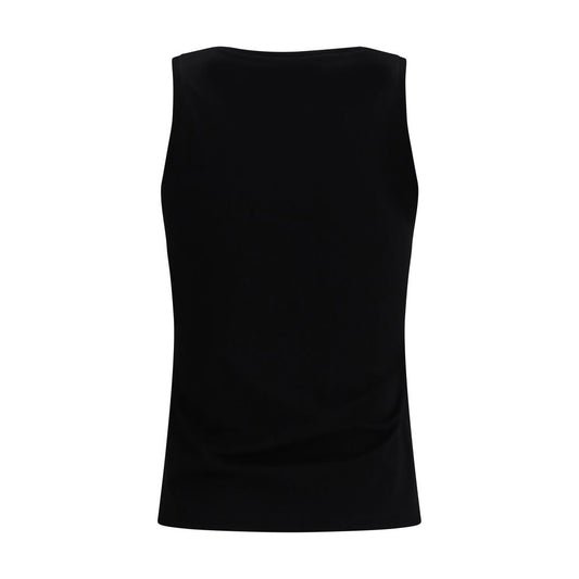 Black sleeveless tank top