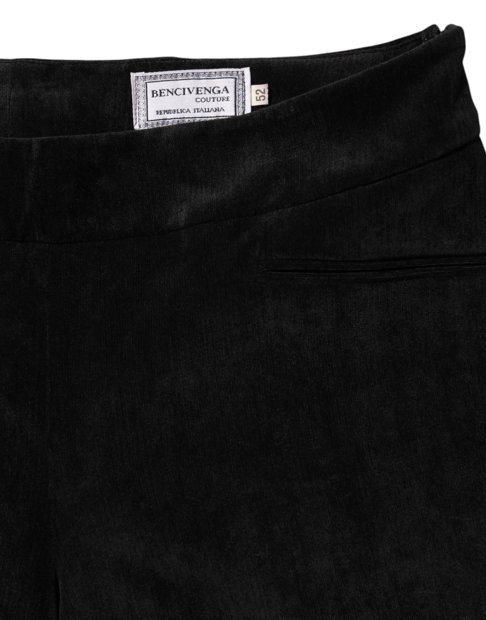 A pair of black high waist dress trousers by Bencivenga