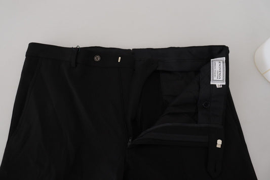 Pair of black pants on a table