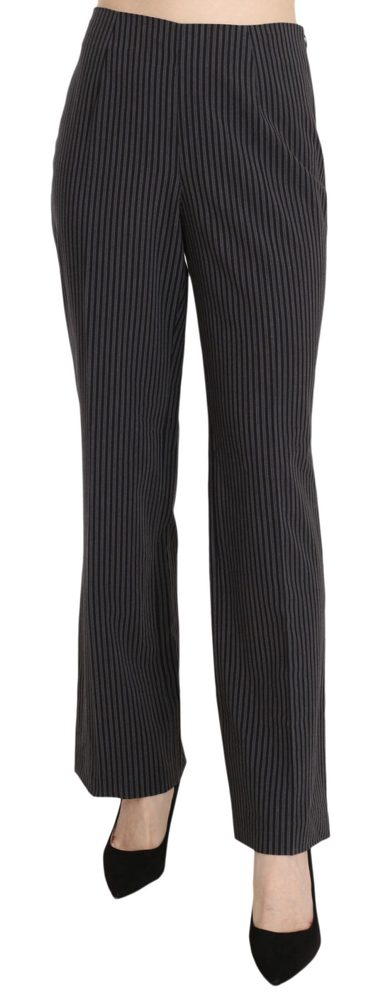 Pair of black pants with white pattern