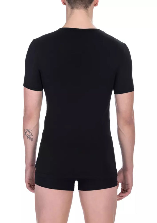 Black sleeveless shirt on a mannequin torso