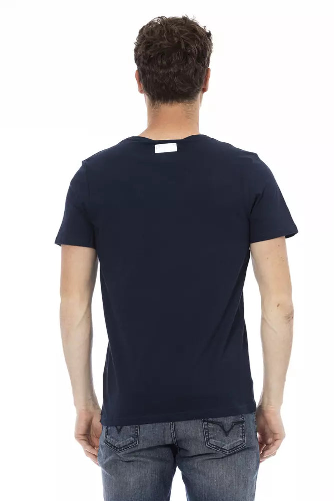 Navy blue t-shirt on a mannequin