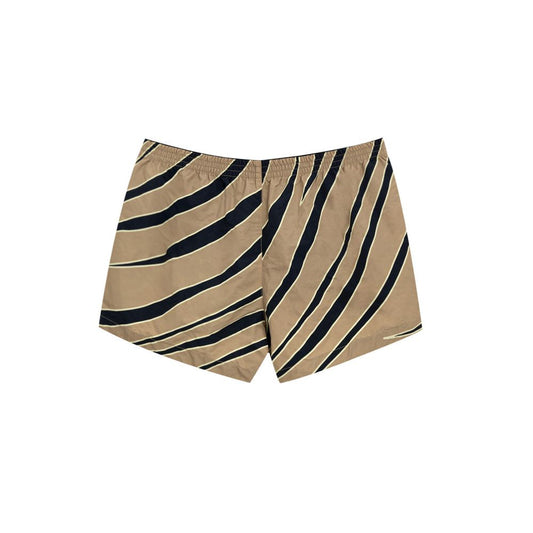 Pair of shorts with zebra print pattern