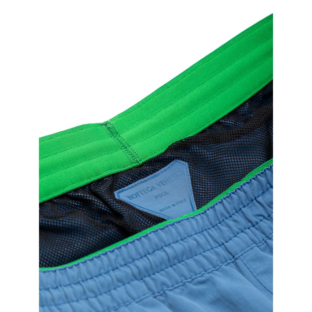 Green and blue men's boxer shorts