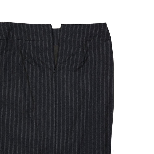 Pair of black pants with vertical stripes
