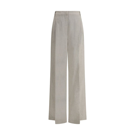 Tan wide leg pants
