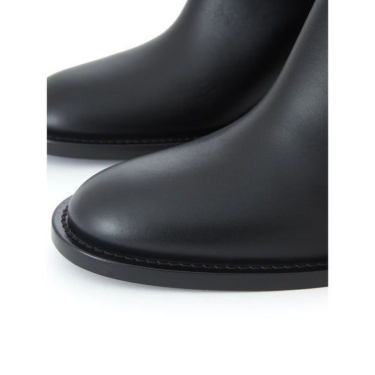Pair of black leather boots
