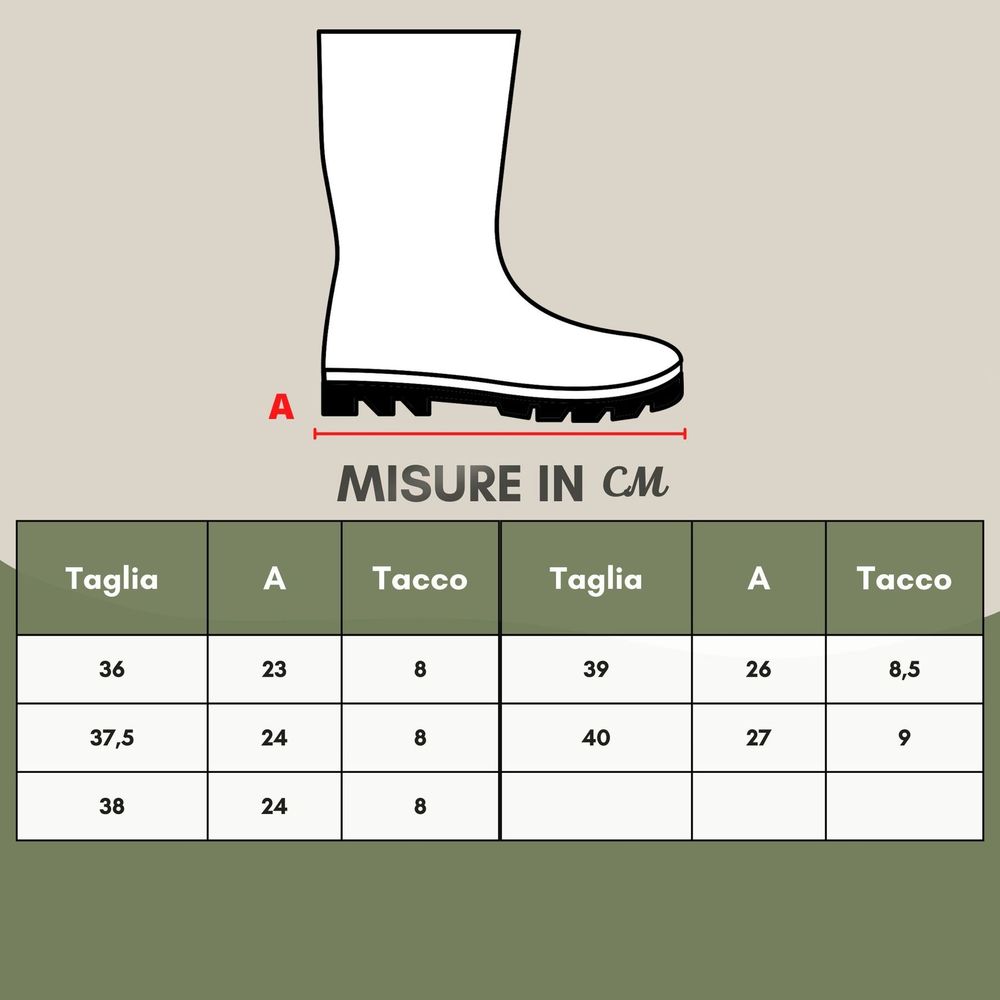 White boot with black sole