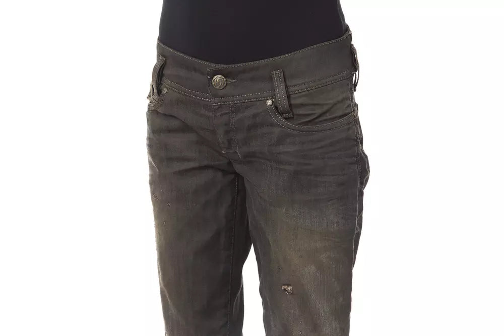 Pair of men's jeans with pockets on sides