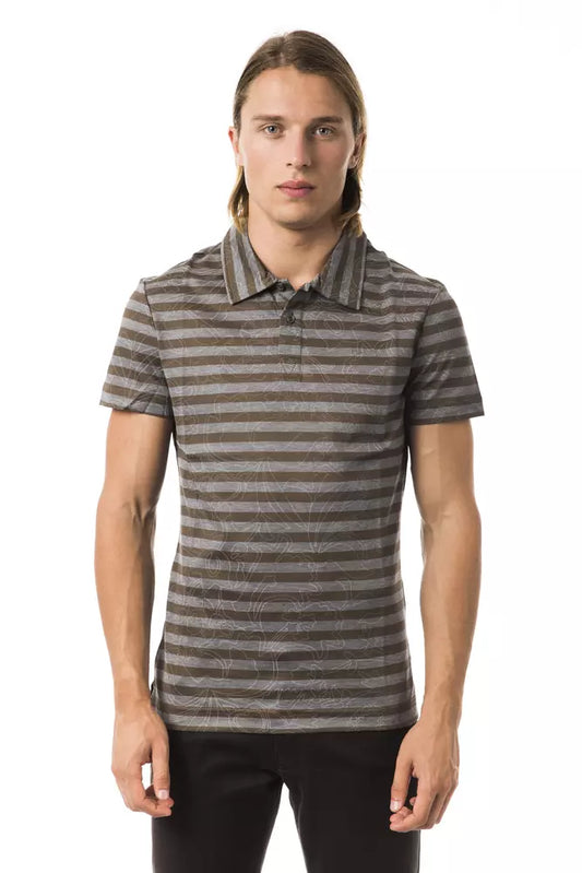 Men's striped polo shirt